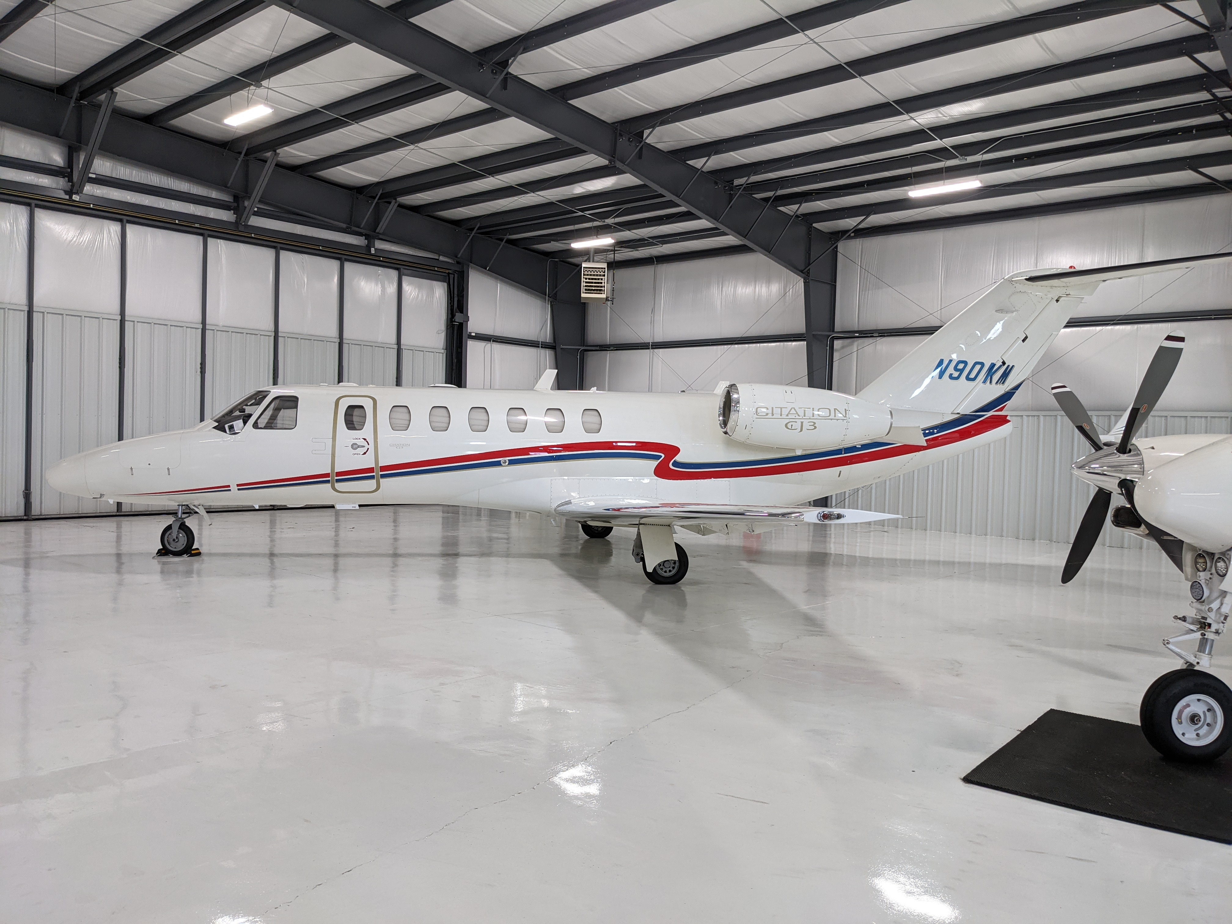 Citation CJ3 in Hangar
