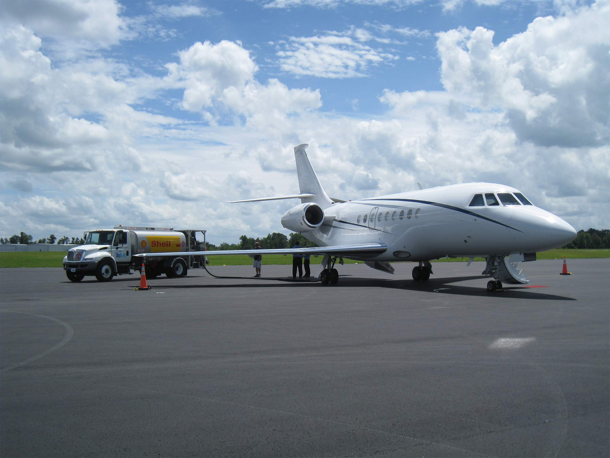 Private Jet at FBO Facility